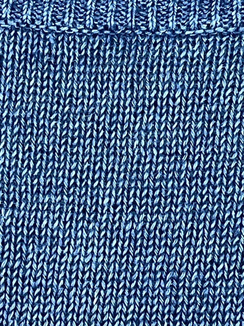 Talbots 100% Linen Blue Marled Lightweight Sweater Medium Coastal - Picture 7 of 9